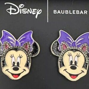 NWT Minnie Mouse Halloween Cat Baublebar Disney Earrings